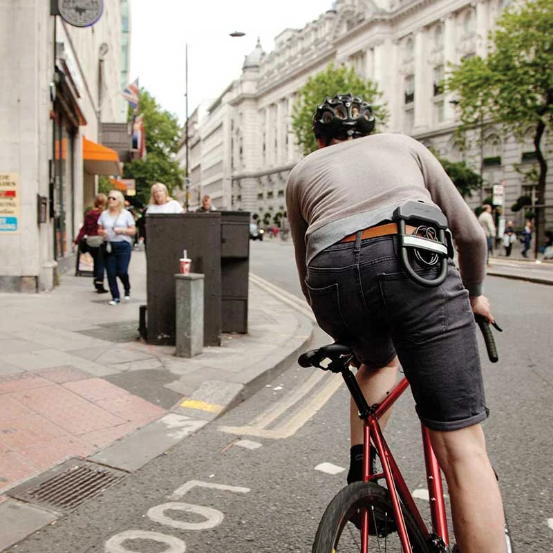 Hiplok DX Bügelschloss D-Lock Gold Am Gürtel Tragbar, 14 Mm Stahlbügel - Image 4