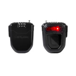 Hiplok FLX - Kombinations-Kabelschloss Mit Rücklicht - Black (Schwarz)