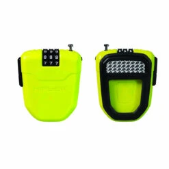 Hiplok FX - Kombinations-Kabelschloss Mit Reflektor - Lime (Zitrone)