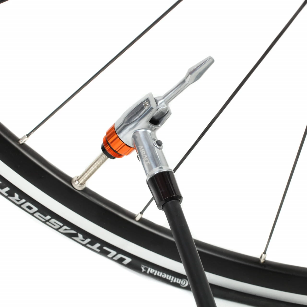 Airace Veloce A (PRO) Standpumpe Alu-Luftpumpe Bis 16,5 Bar (240 PSI) Silber - Image 4