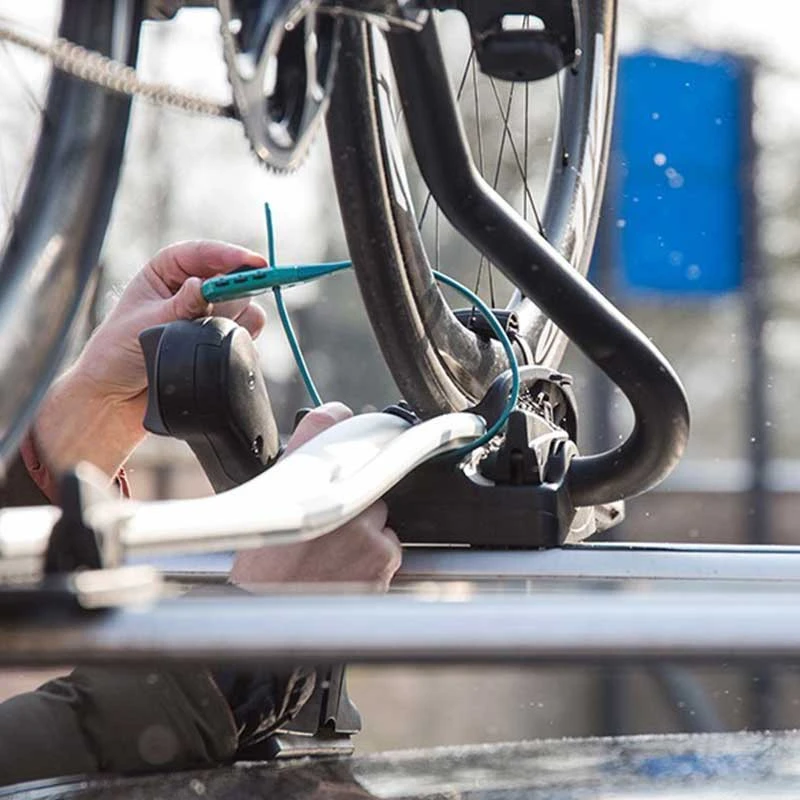 Hiplok Z-Lok Combo Mit Zahlenkombinationsschloss, Stahlkern-Kabelbinderschloss Türkis - Image 2