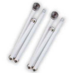 2 Stück Altorlocks APEX Ti Double Light & Strong Titan-Schloss 715 G Weiß