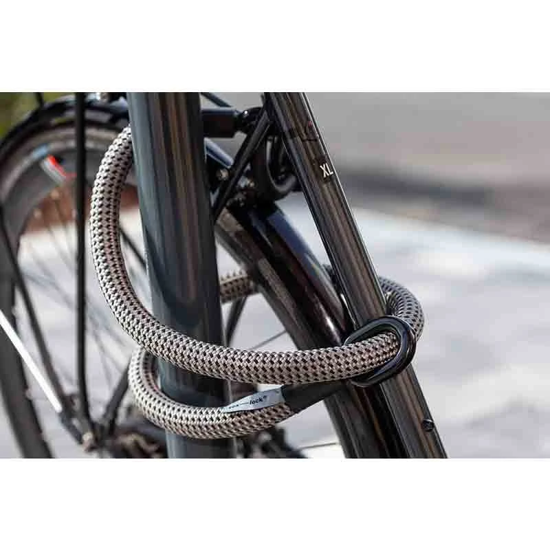 Tex-Lock Eyelet 2.0 Mini-Bügelschloss Aus Textilseil - Gr. M, Grau-Schwarz - Image 3