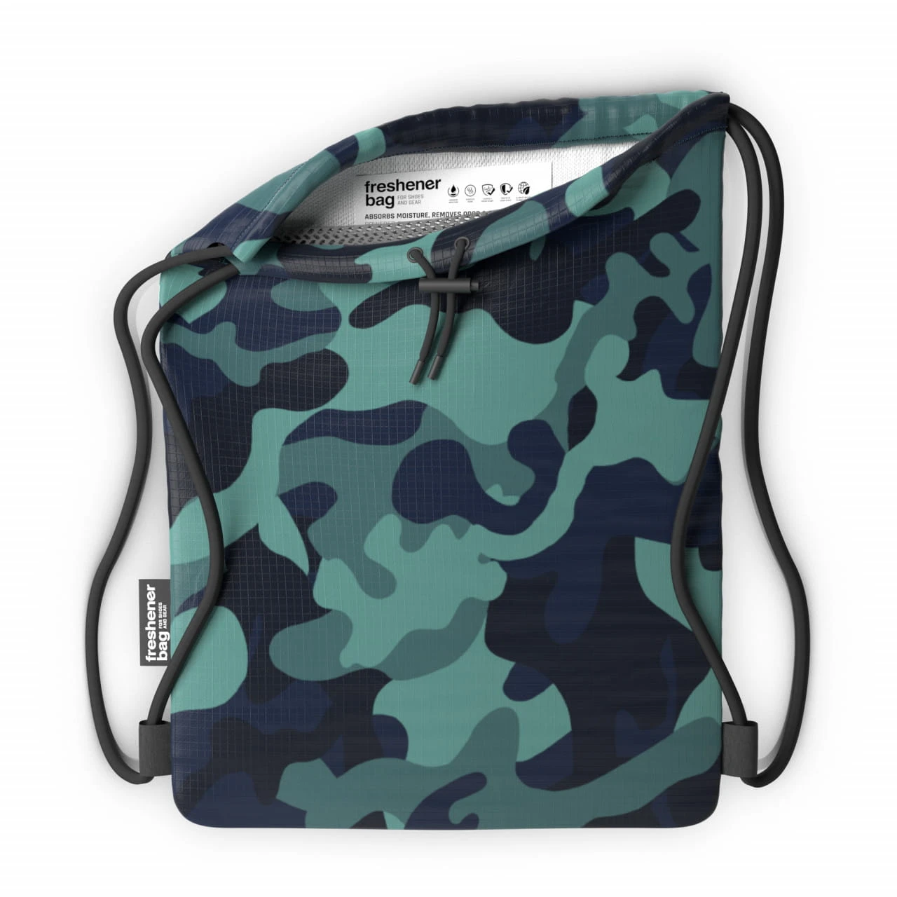 SmellWell Freshener Bag XL Anti-Geruch- Und Anti-Feuchtigkeits-Turnbeutel - 20 Liter, Camo